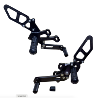 Woodcraft Rearset Kit - Complete STD Shift W/Pedals - Suzuki GSX-8 S/R (2023-2025)